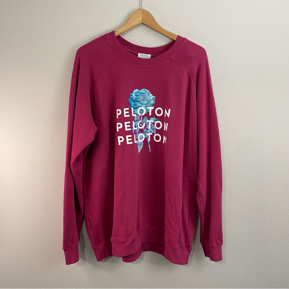 Peloton Pink Rose Everyday Oversized Crewneck Sweatshirt Women’s XL